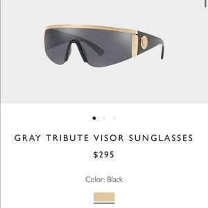 Men’s Versace tribute visor sunglasses